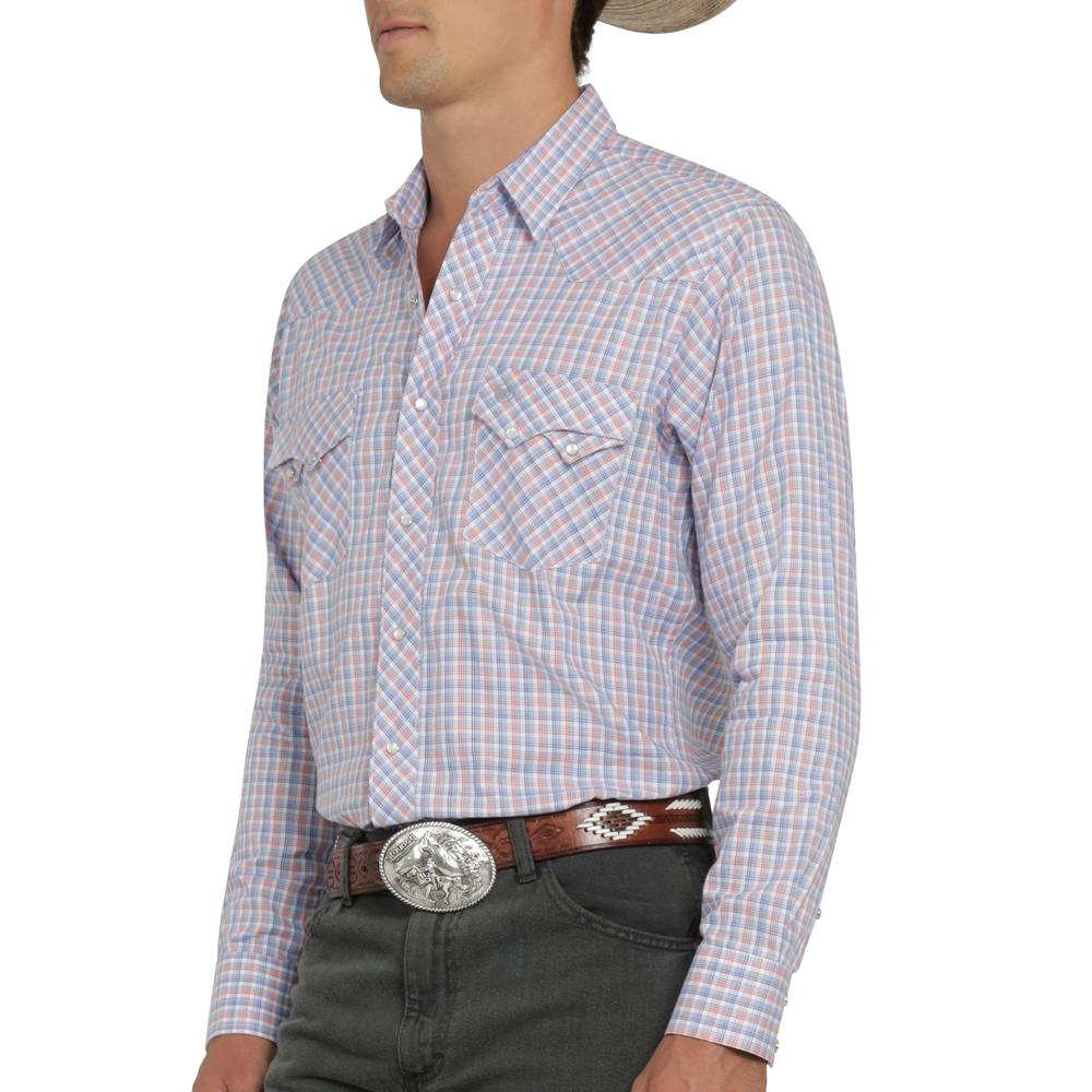 Foto 6 pulgar | Camisa Vaquera Wrangler Hombre Western Fashion Slim Manga Larga 873 Rojo