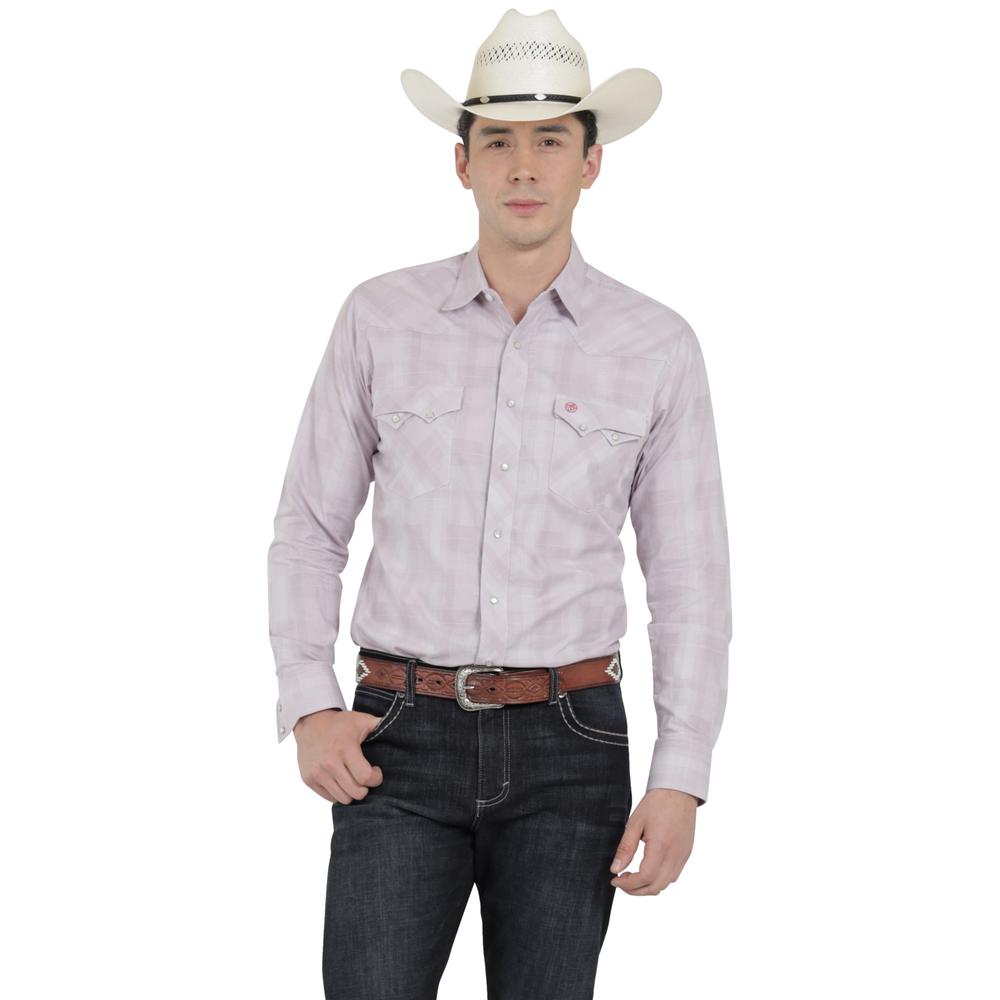 Foto 2 pulgar | Camisa Vaquera Wrangler Hombre Western Fashion Slim Manga Larga 925 Verde