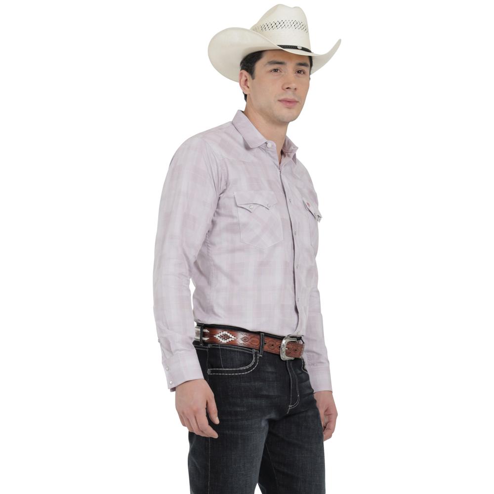Foto 3 pulgar | Camisa Vaquera Wrangler Hombre Western Fashion Slim Manga Larga 925 Verde