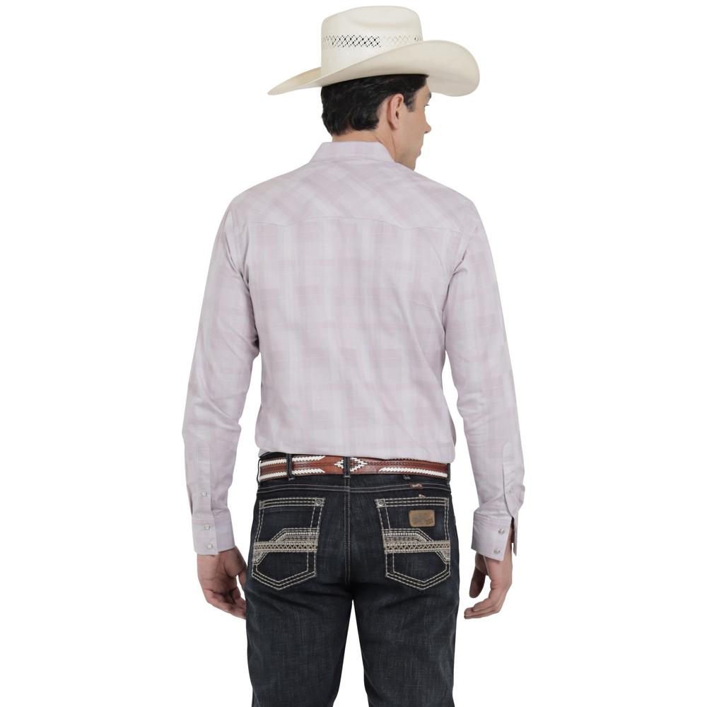 Foto 4 pulgar | Camisa Vaquera Wrangler Hombre Western Fashion Slim Manga Larga 925 Verde