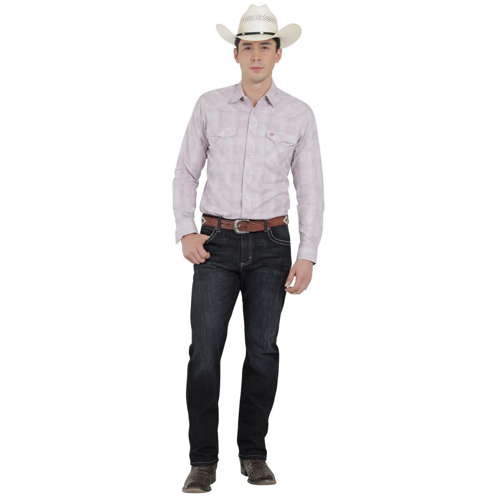 Foto 5 pulgar | Camisa Vaquera Wrangler Hombre Western Fashion Slim Manga Larga 925 Verde