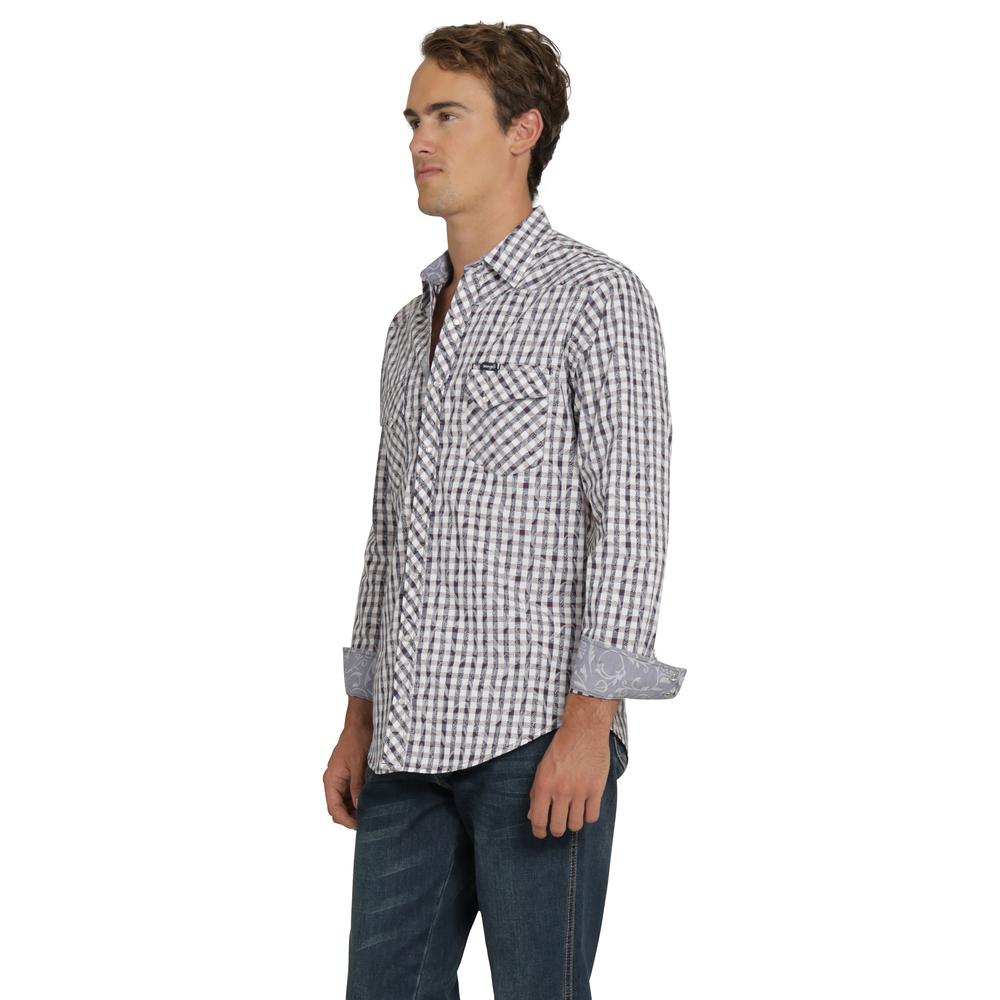 Foto 3 pulgar | Camisa Vaquera Wrangler Hombre Retro Slim Manga Larga 513 Violeta