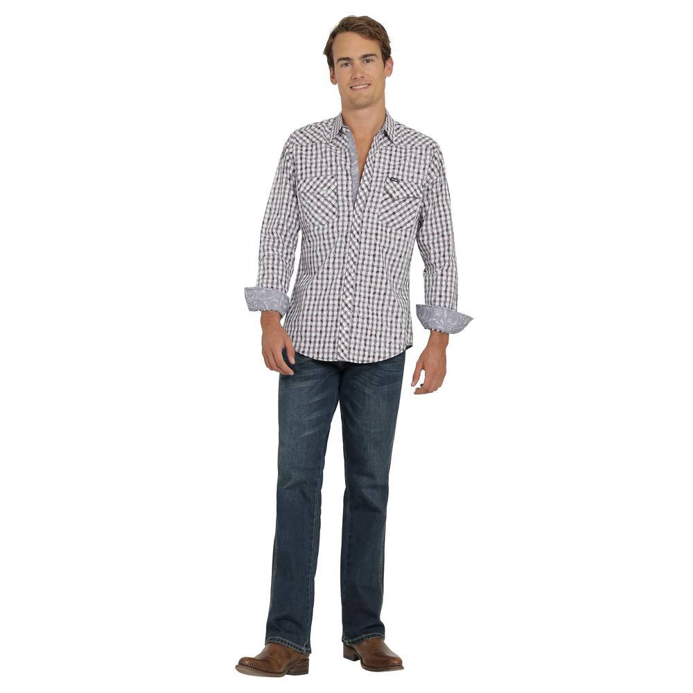 Foto 4 | Camisa Vaquera Wrangler Hombre Retro Slim Manga Larga 513 Violeta