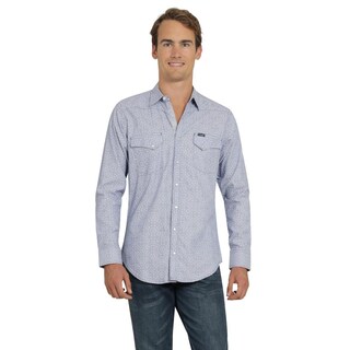 Foto 1 | Camisa Vaquera Wrangler Hombre Retro Slim Manga Larga 535 Azul Cielo