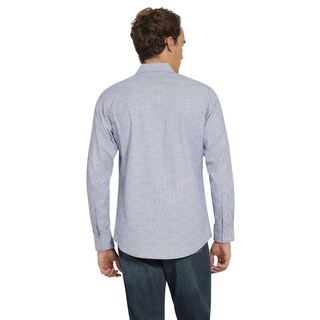 Foto 3 | Camisa Vaquera Wrangler Hombre Retro Slim Manga Larga 535 Azul Cielo