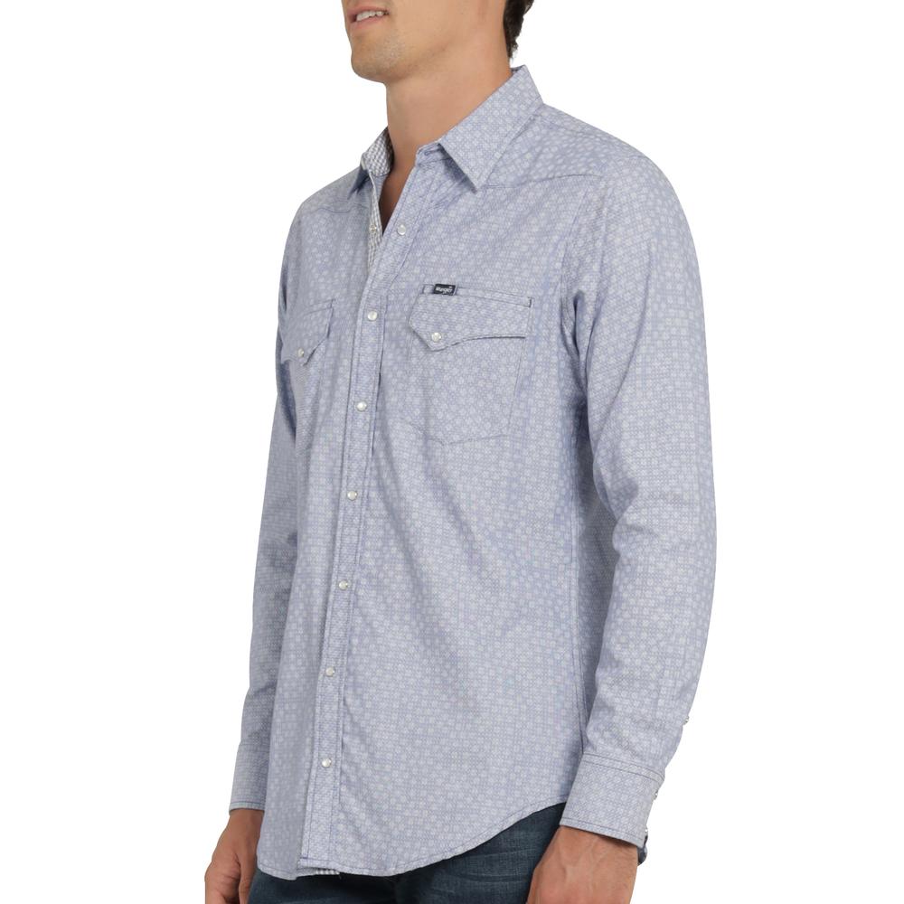 Foto 6 pulgar | Camisa Vaquera Wrangler Hombre Retro Slim Manga Larga 535 Azul Cielo