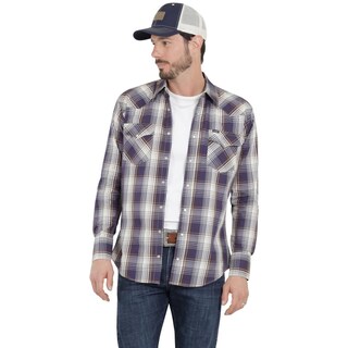 Foto 1 | Camisa Vaquera Wrangler Hombre Painted Desert Regular Manga Larga 470 Azul