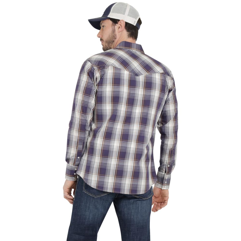 Foto 4 pulgar | Camisa Vaquera Wrangler Hombre Painted Desert Regular Manga Larga 470 Azul