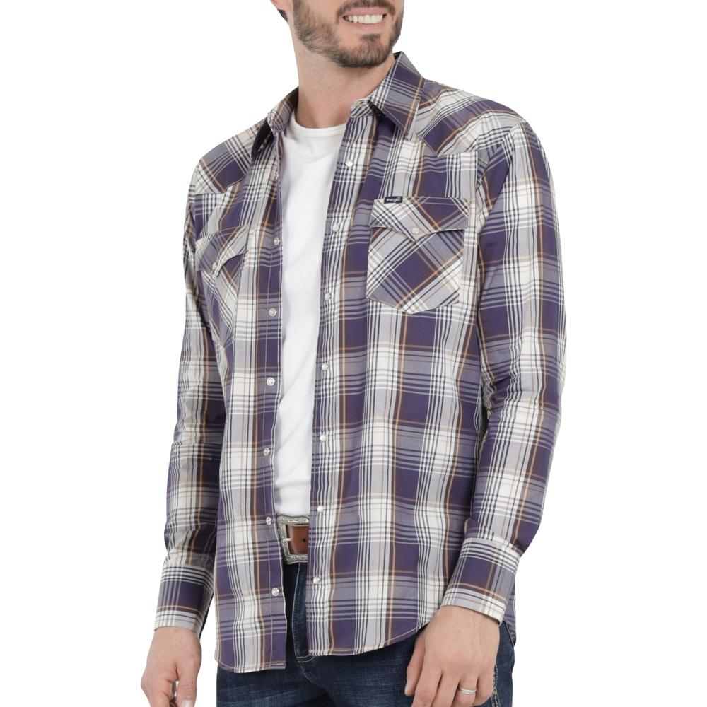Foto 6 pulgar | Camisa Vaquera Wrangler Hombre Painted Desert Regular Manga Larga 470 Azul