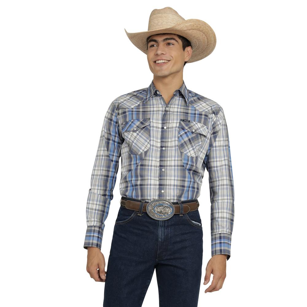 Camisa Vaquera Wrangler Hombre Painted Desert Regular Manga Larga 492 Gris