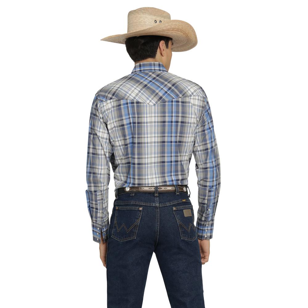 Foto 4 pulgar | Camisa Vaquera Wrangler Hombre Painted Desert Regular Manga Larga 492 Gris