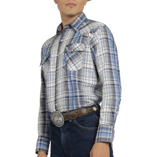 Foto 5 | Camisa Vaquera Wrangler Hombre Painted Desert Regular Manga Larga 492 Gris
