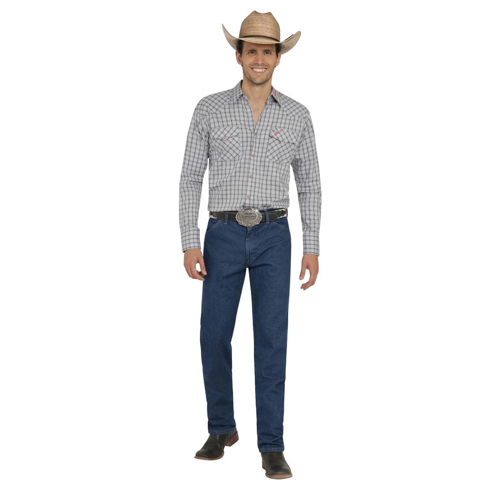 Foto 5 pulgar | Camisa Vaquera Wrangler Hombre Cuernos Chuecos Regular Manga Larga 918 Gris