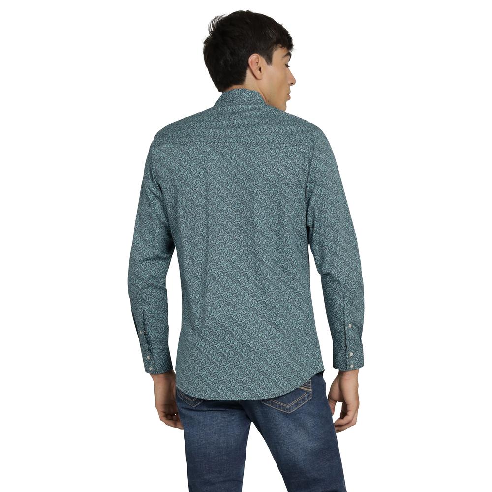 Foto 4 pulgar | Camisa Vaquera Wrangler Hombre 20 Extreme Slim Manga Larga 453 Verde
