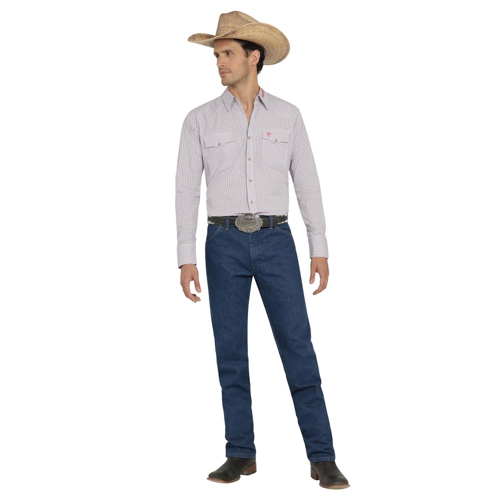 Foto 5 pulgar | Camisa Vaquera Wrangler Hombre Cuernos Chuecos Regular Manga Larga 871 Rojo