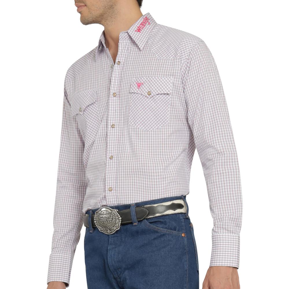 Foto 6 pulgar | Camisa Vaquera Wrangler Hombre Cuernos Chuecos Regular Manga Larga 871 Rojo