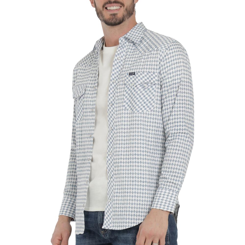 Foto 6 pulgar | Camisa Vaquera Wrangler Hombre 20 Extreme Slim Manga Larga 820 Multicolor