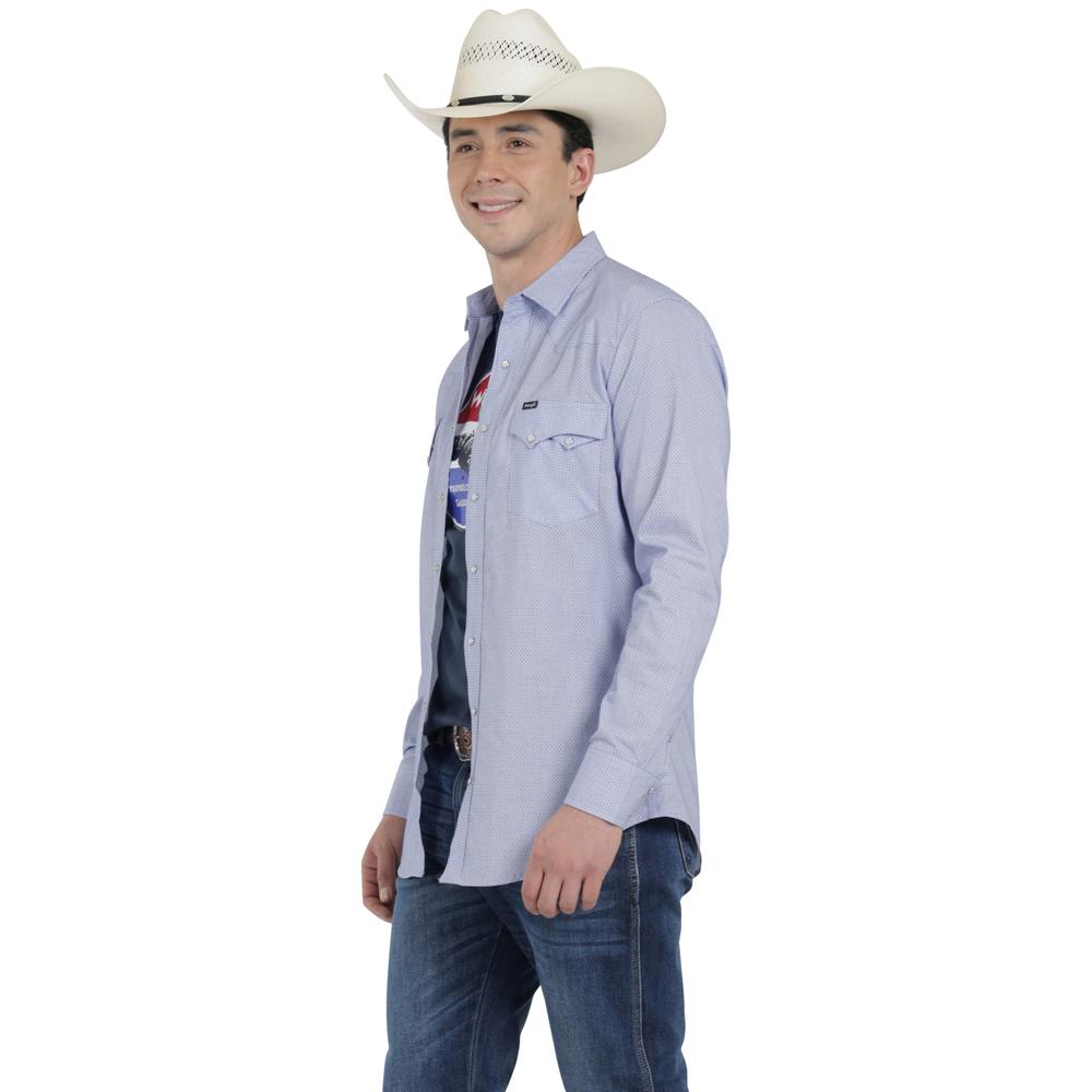 Foto 3 pulgar | Camisa Vaquera Wrangler Hombre 20 Extreme Slim Manga Larga 764 Multicolor