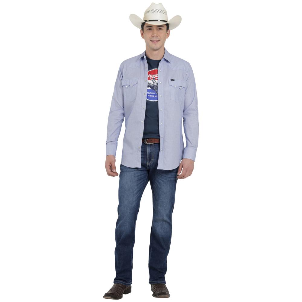 Foto 5 pulgar | Camisa Vaquera Wrangler Hombre 20 Extreme Slim Manga Larga 764 Multicolor