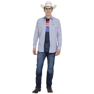 Foto 4 | Camisa Vaquera Wrangler Hombre 20 Extreme Slim Manga Larga 764 Multicolor