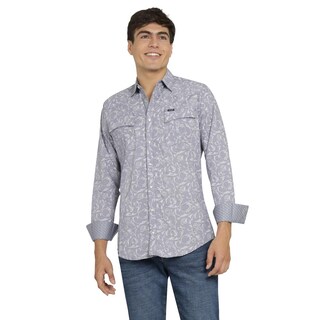 Foto 1 | Camisa Vaquera Wrangler Hombre Retro Slim Manga Larga 512 Gris