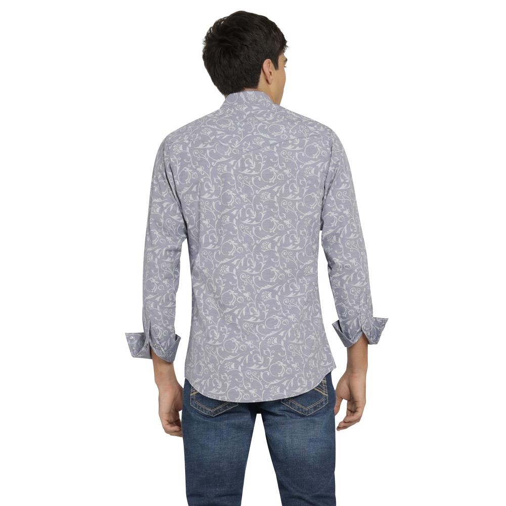 Foto 4 pulgar | Camisa Vaquera Wrangler Hombre Retro Slim Manga Larga 512 Gris