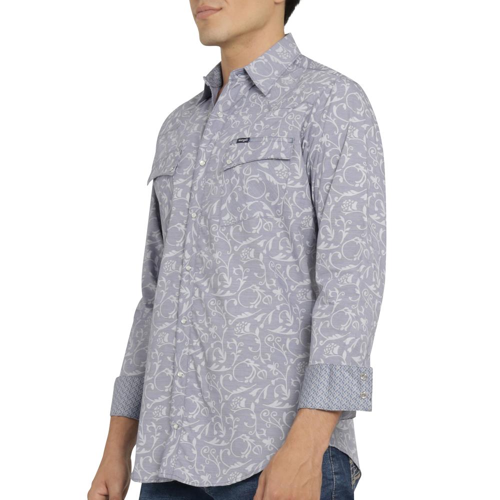 Foto 6 pulgar | Camisa Vaquera Wrangler Hombre Retro Slim Manga Larga 512 Gris