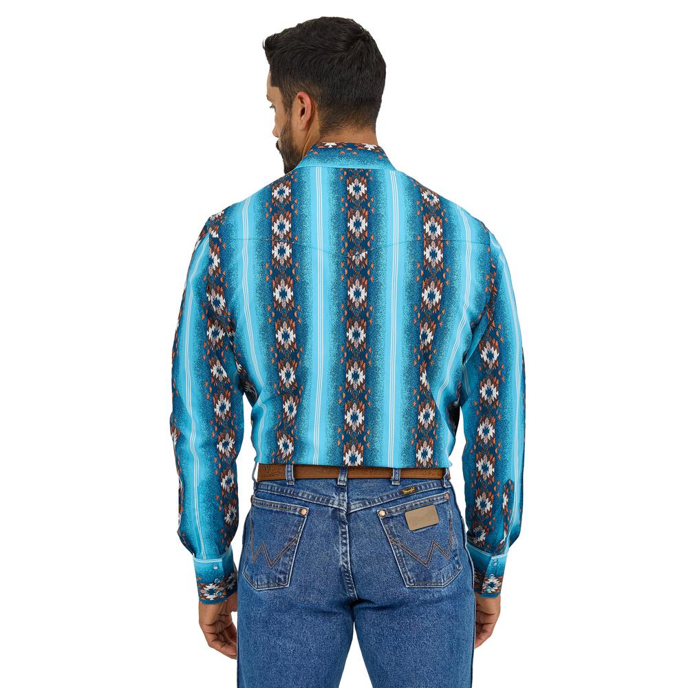 Foto 4 pulgar | Camisa Vaquera Wrangler Hombre Checotah Regular Manga Larga 908 Multicolor