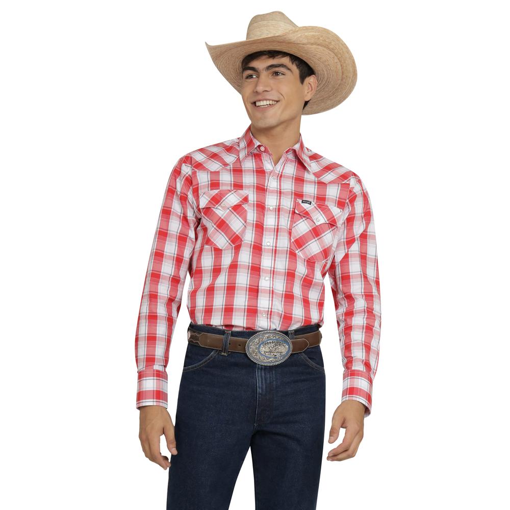 Foto 2 pulgar | Camisa Vaquera Wrangler Hombre Painted Desert Regular Manga Larga 528 Rojo