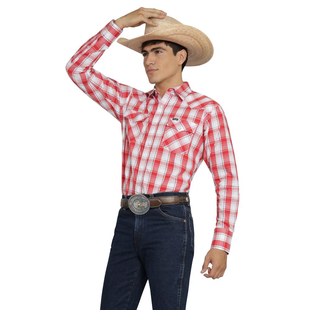 Foto 3 pulgar | Camisa Vaquera Wrangler Hombre Painted Desert Regular Manga Larga 528 Rojo