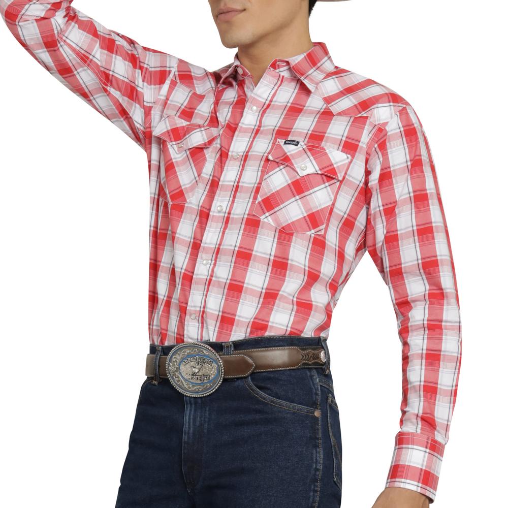 Foto 6 pulgar | Camisa Vaquera Wrangler Hombre Painted Desert Regular Manga Larga 528 Rojo