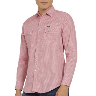 Foto 5 | Camisa Vaquera Wrangler Hombre 20 Extreme Slim Manga Larga 487 Rojo