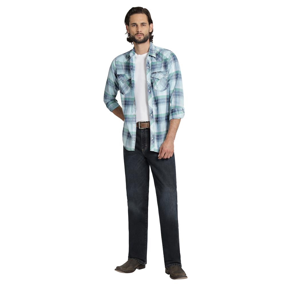 Foto 5 pulgar | Camisa Vaquera Wrangler Hombre Retro Slim Manga Larga 530 Verde