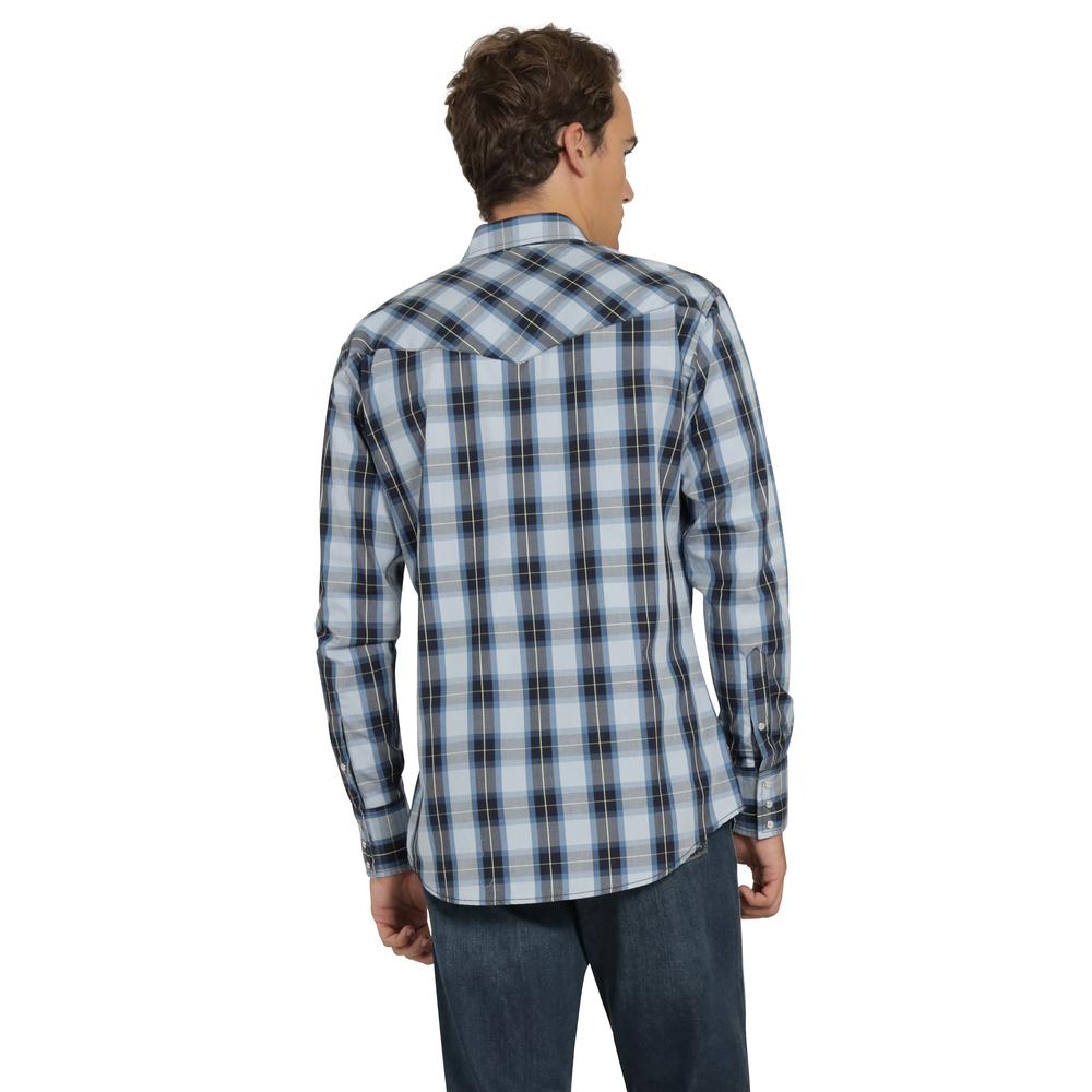 Foto 4 pulgar | Camisa Vaquera Wrangler Hombre Painted Desert Regular Manga Larga 469 Azul Marino