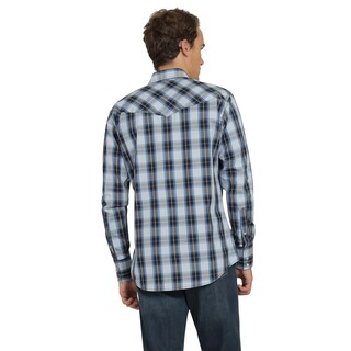 Foto 3 | Camisa Vaquera Wrangler Hombre Painted Desert Regular Manga Larga 469 Azul Marino