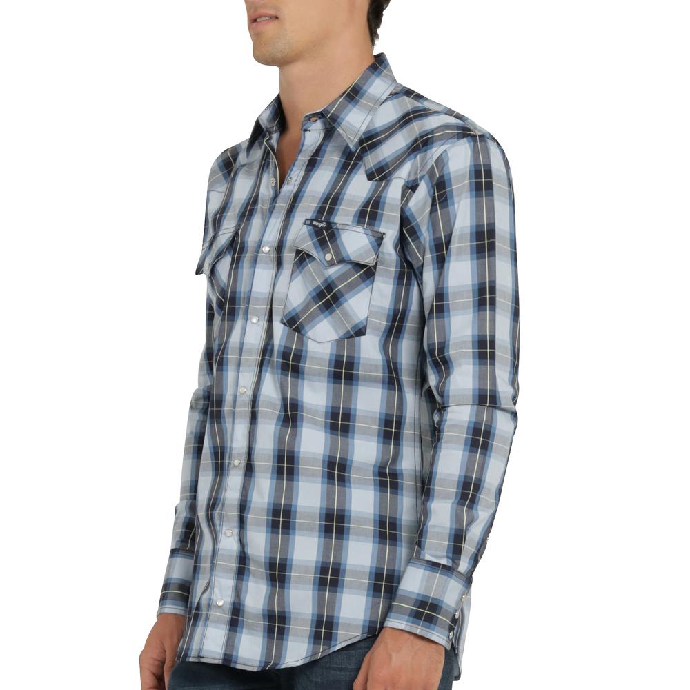 Foto 6 pulgar | Camisa Vaquera Wrangler Hombre Painted Desert Regular Manga Larga 469 Azul Marino