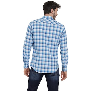 Foto 3 | Camisa Vaquera Wrangler Hombre Retro Slim Manga Larga 511 Multicolor
