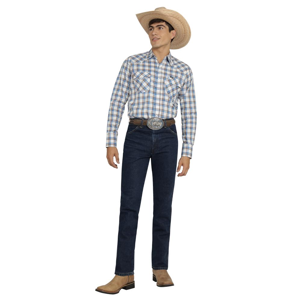 Foto 5 pulgar | Camisa Vaquera Wrangler Hombre Painted Desert Regular Manga Larga 525 Azul