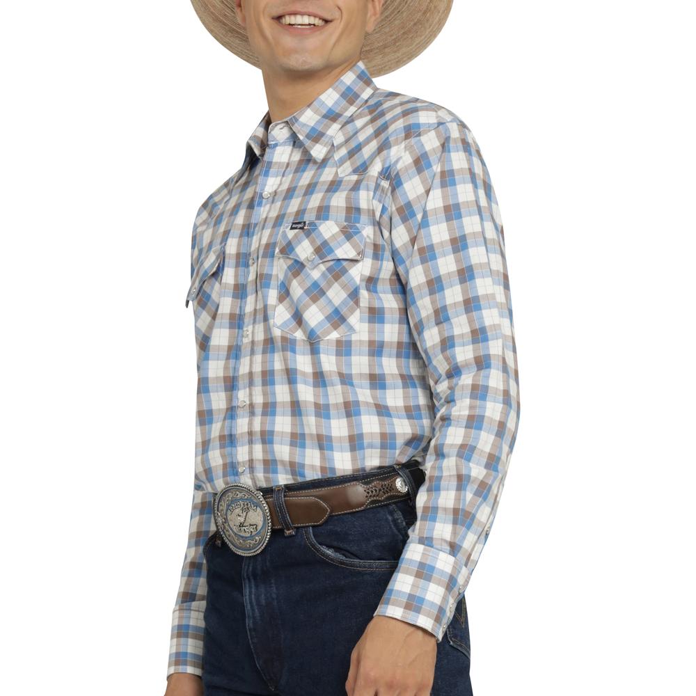 Foto 6 pulgar | Camisa Vaquera Wrangler Hombre Painted Desert Regular Manga Larga 525 Azul