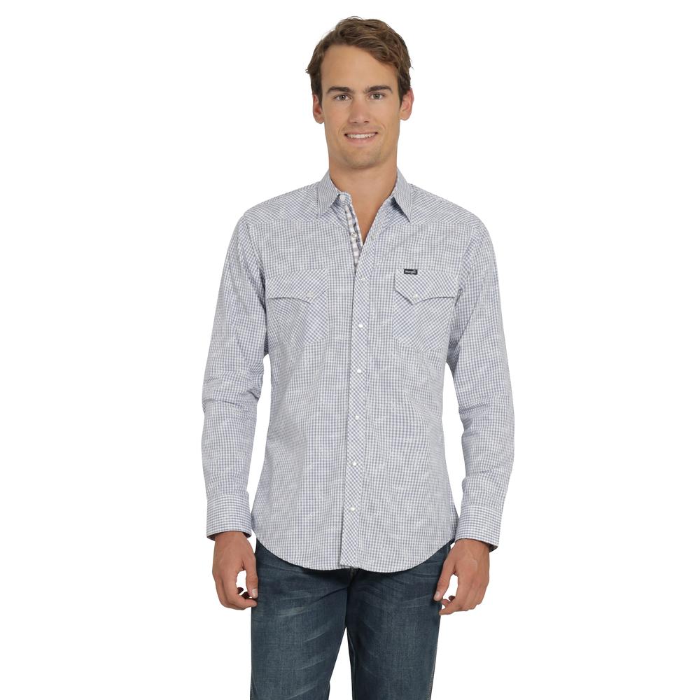 Foto 2 pulgar | Camisa Vaquera Wrangler Hombre Retro Slim Manga Larga 514 Azul Cielo