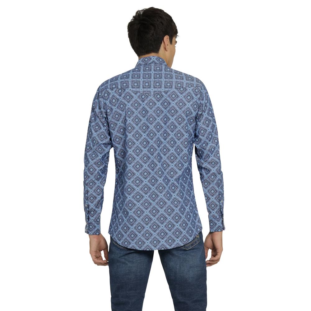 Foto 4 pulgar | Camisa Vaquera Wrangler Hombre Retro Slim Manga Larga 509 Azul Marino