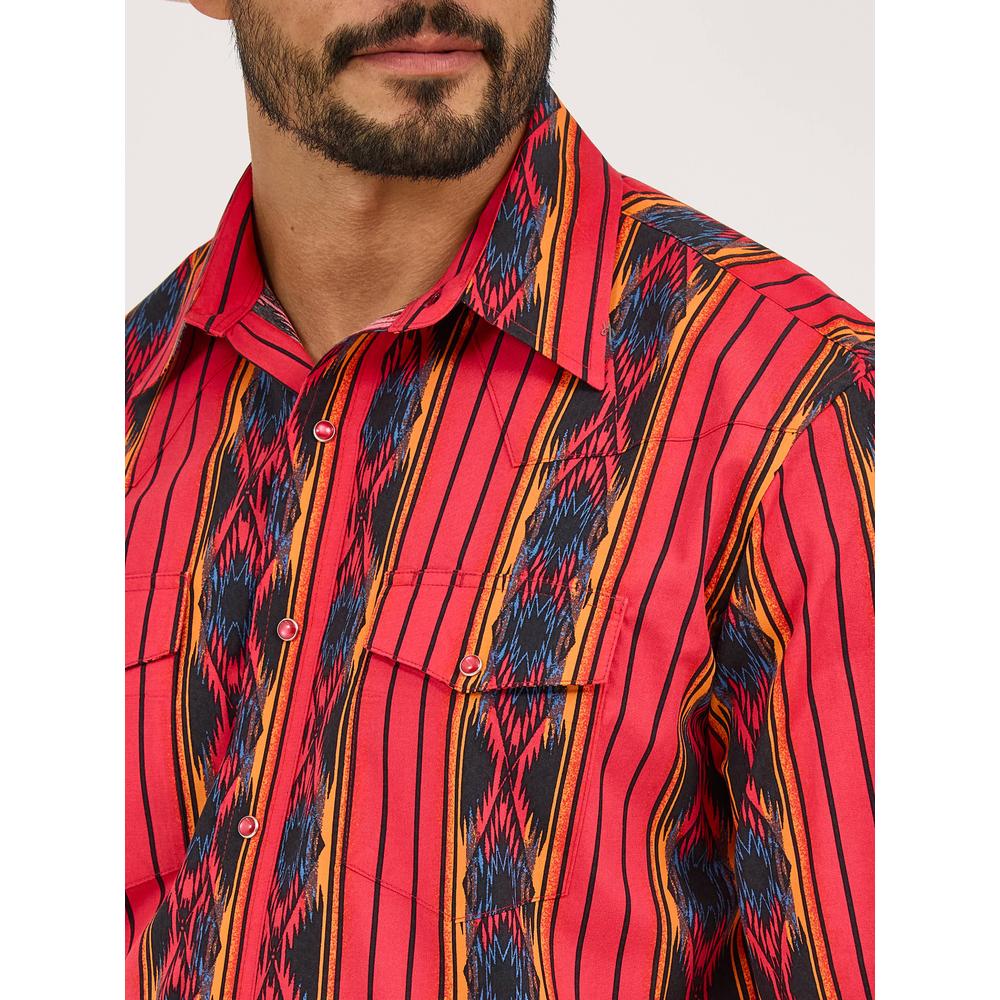 Foto 3 pulgar | Camisa Vaquera Wrangler Hombre Checotah Regular Manga Larga 910 Multicolor
