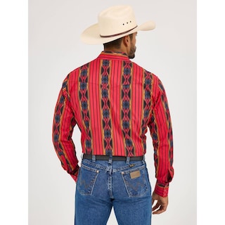 Foto 3 | Camisa Vaquera Wrangler Hombre Checotah Regular Manga Larga 910 Multicolor