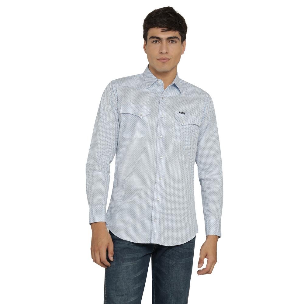 Foto 2 pulgar | Camisa Vaquera Wrangler Hombre 20 Extreme Slim Manga Larga 817 Azul