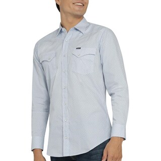 Foto 5 | Camisa Vaquera Wrangler Hombre 20 Extreme Slim Manga Larga 817 Azul