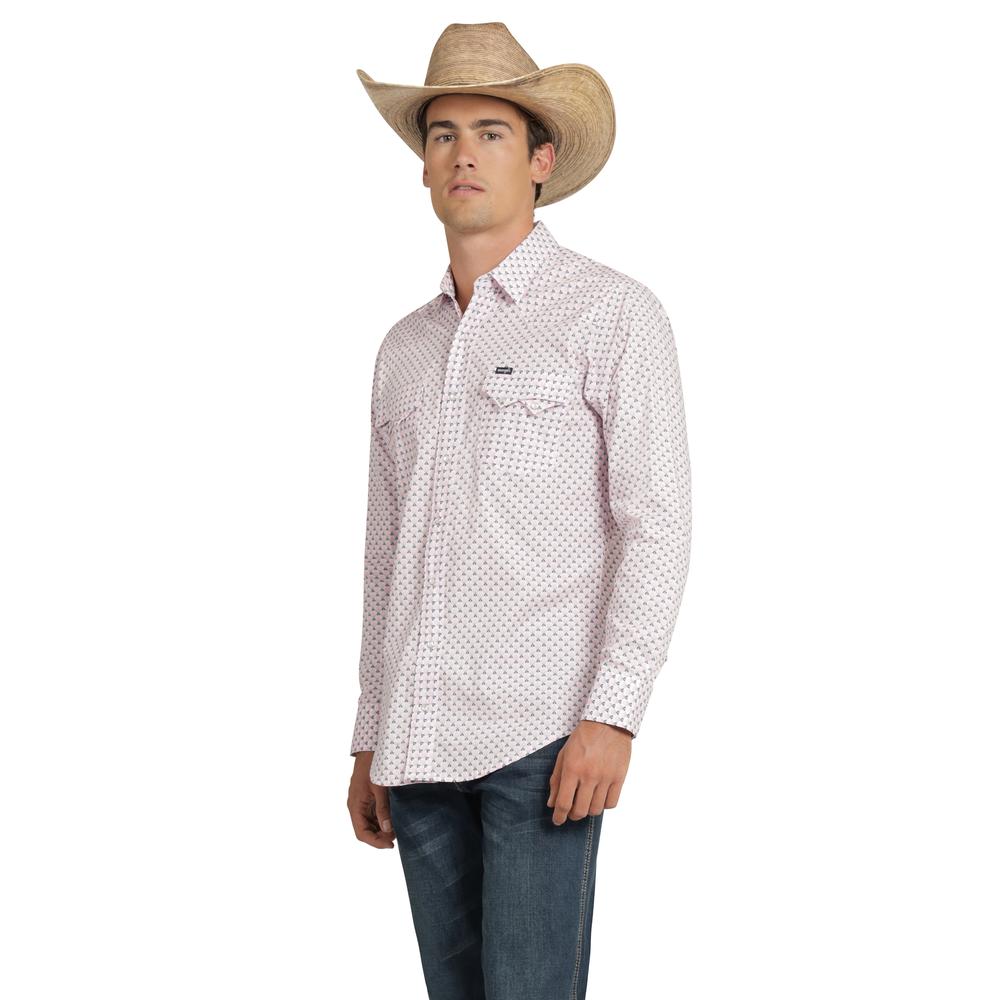 Foto 3 pulgar | Camisa Vaquera Wrangler Hombre 20 Extreme Slim Manga Larga 761 Rosa