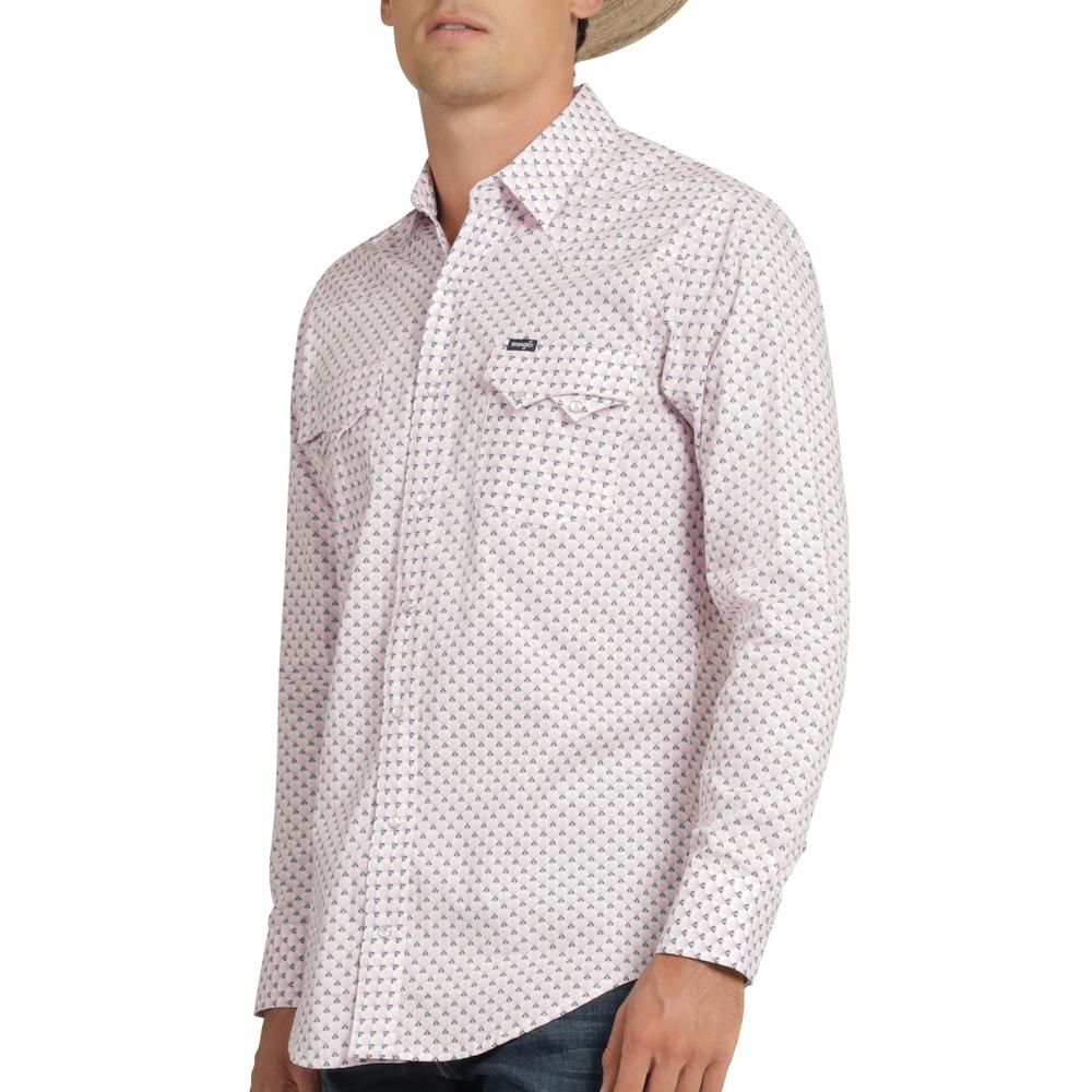 Foto 6 pulgar | Camisa Vaquera Wrangler Hombre 20 Extreme Slim Manga Larga 761 Rosa