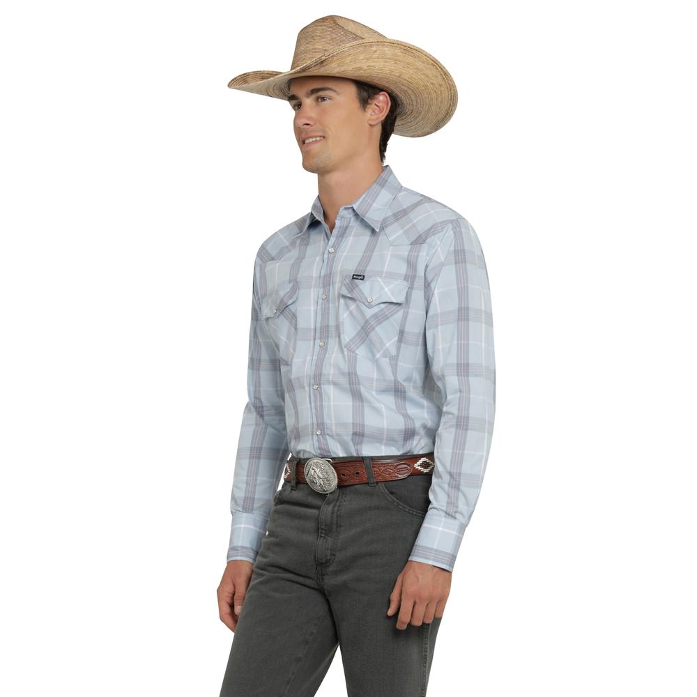 Foto 3 pulgar | Camisa Vaquera Wrangler Hombre Painted Desert Regular Manga Larga 517 Gris