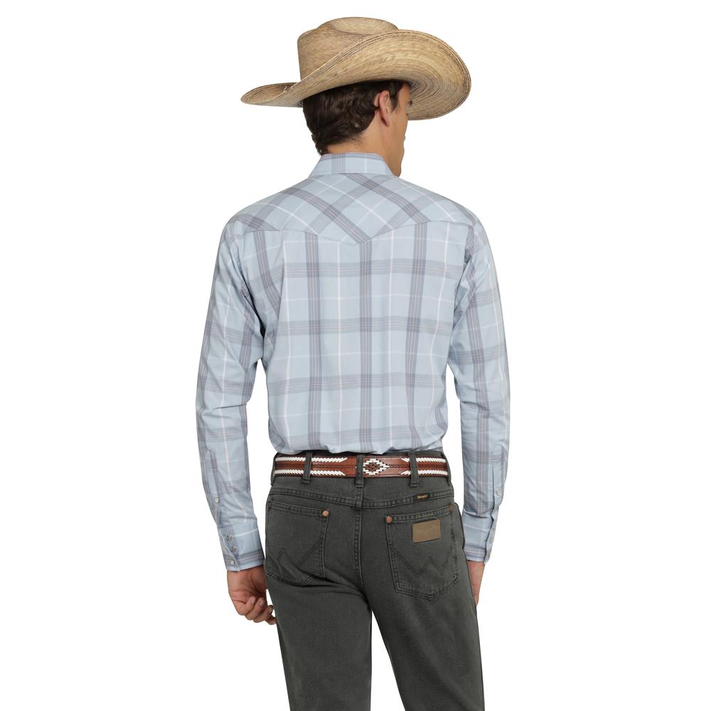 Foto 4 pulgar | Camisa Vaquera Wrangler Hombre Painted Desert Regular Manga Larga 517 Gris