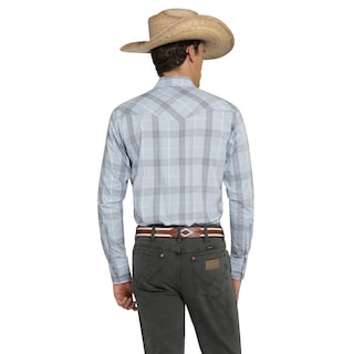 Foto 3 | Camisa Vaquera Wrangler Hombre Painted Desert Regular Manga Larga 517 Gris